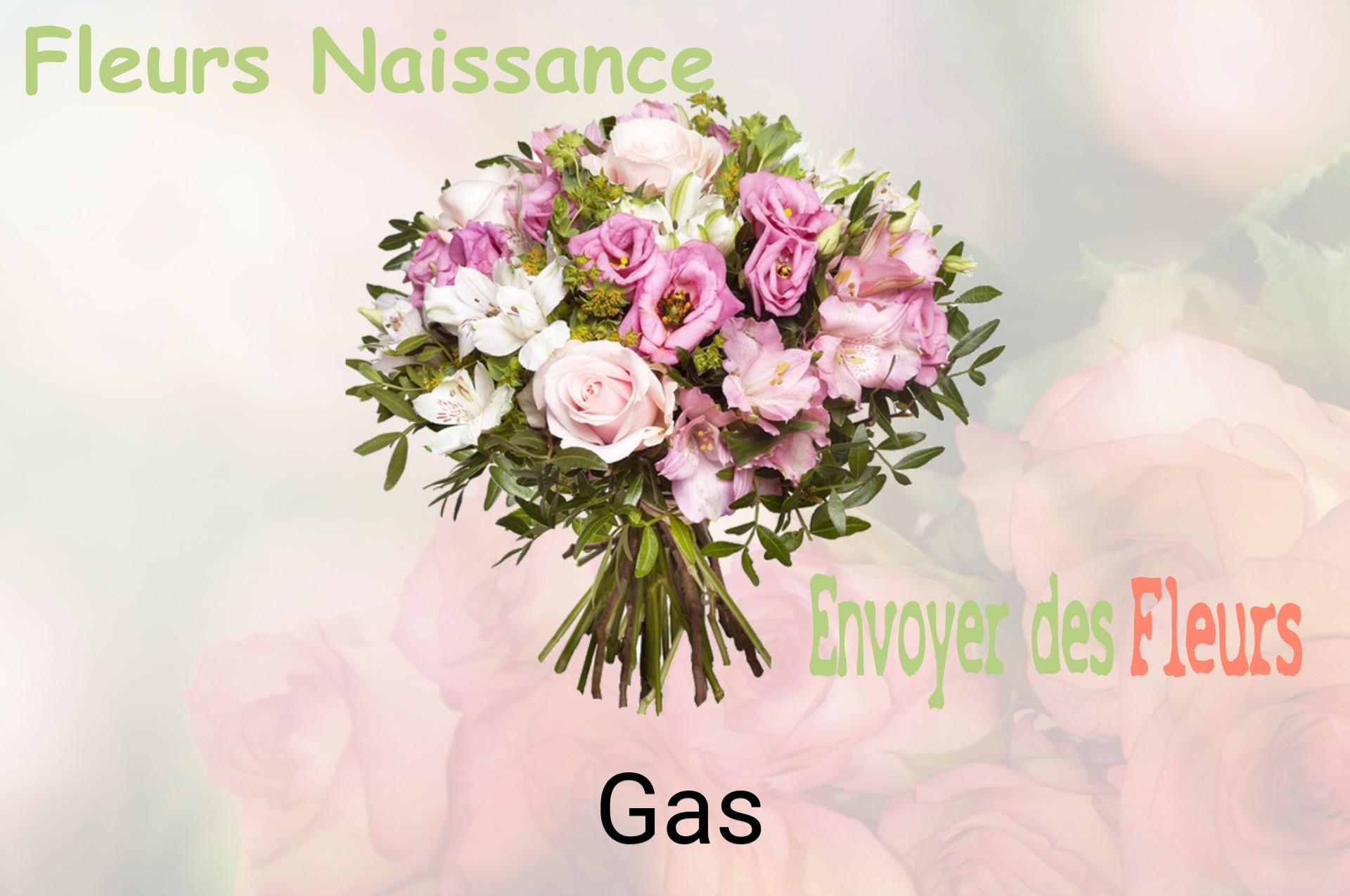 Bouquet de fleurs de naissance livré à Gas